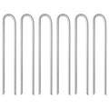 Zeltheringe 6 Stk. U-Form 37 cm Ø10 mm Verzinkter Stahl