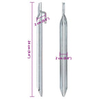 Zeltheringe 24 Stk. V-Form 24 cm Ø20 mm Verzinkter Stahl