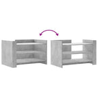 Couchtisch Betongrau 80x50x50 cm Holzwerkstoff
