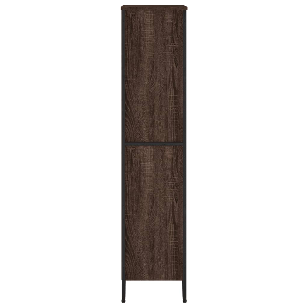 Bücherregal Braun Eichen-Optik 80x31x137,5 cm Holzwerkstoff