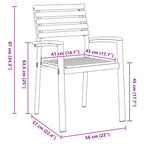 Garten Essgruppe 7 pcs Grau Massivholz Akazie