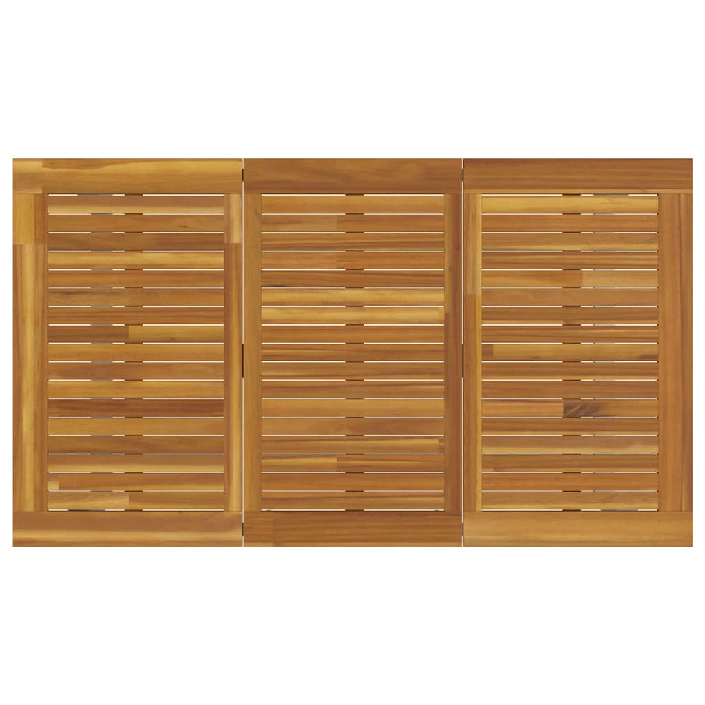 Garten Essgruppe 7 pcs Grau Massivholz Akazie