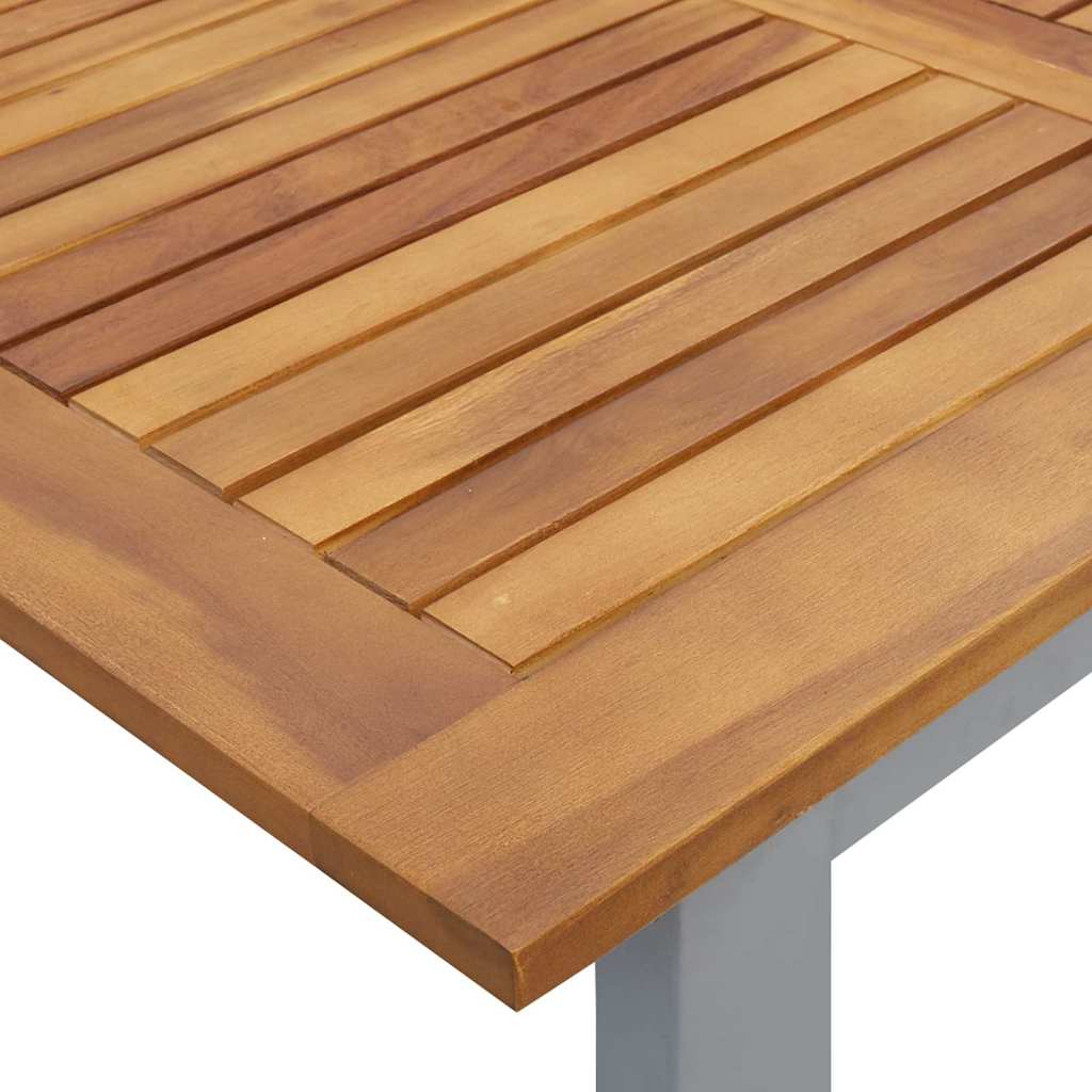 Garten Essgruppe 5 pcs Grau Massivholz Akazie