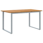 Garten Essgruppe 5 pcs Grau Massivholz Akazie