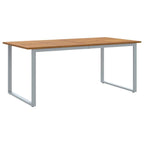 Garten Essgruppe 7 pcs Grau Massivholz Akazie