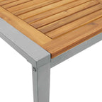 Garten Essgruppe 5 pcs Grau Massivholz Akazie