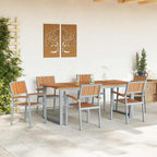 Stapelstuhl 6 pcs Braun 56 x 57 x 87 cm Massivholz Akazie
