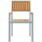 Stapelstuhl 8 pcs Braun 56 x 57 x 87 cm Massivholz Akazie