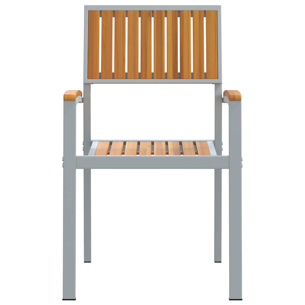 Stapelstuhl 8 pcs Braun 56 x 57 x 87 cm Massivholz Akazie