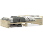 Bettgestell ohne Matratze Sonoma-Eiche 75x190 cm Holzwerkstoff