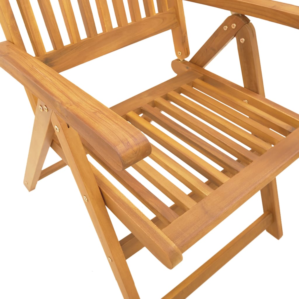 5-tlg. Garten-Essgruppe 140x80x74 cm Massivholz Akazie