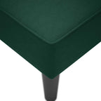 Chaiselongue mit Rechter Armlehne Dunkelgrün Samt