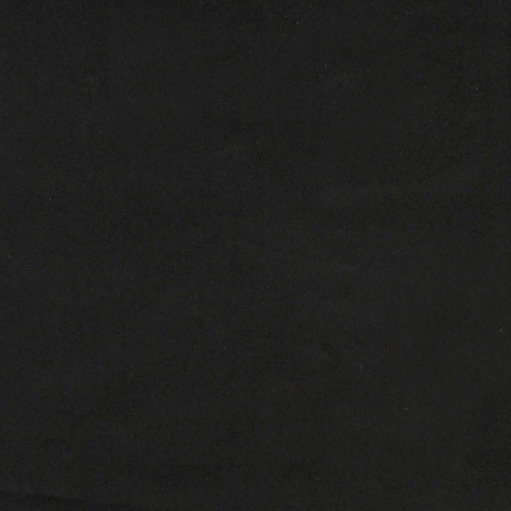 Chaiselongue mit Rechter Armlehne Schwarz Samt