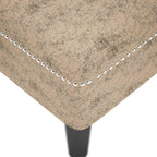 Chaiselongue mit Kissen Rechter Armlehne Hellgrau Kunstleder