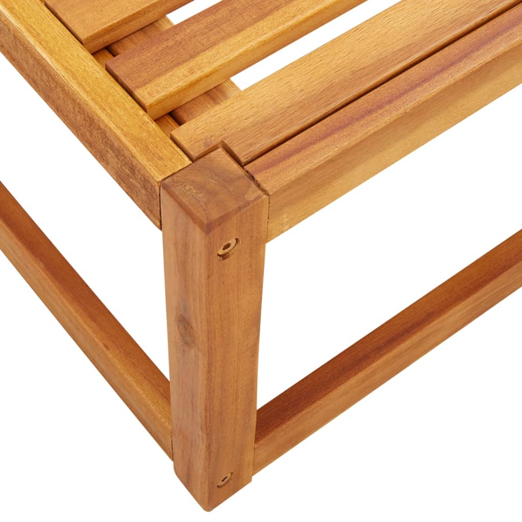 9-tlg. Gartensofa-Set mit Kissen Holz Akazie & Seil