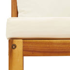 5-tlg. Gartensofa-Set mit Kissen Holz Akazie & Seil