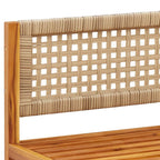 Gartensofas-Ecke mit Kissen 2 Stk. Holz Akazie & Rattan