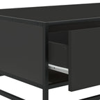 Couchtisch Schwarz 90x57x35 cm Holzwerkstoff und Metall