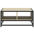 Couchtisch Sonoma-Eiche 60,5x60,5x30cm Holzwerkstoff und Metall
