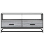 Couchtisch Grau Sonoma 100x50x45 cm Holzwerkstoff und Metall