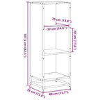 Bücherregal Schwarz 40x35x107,5 cm Holzwerkstoff