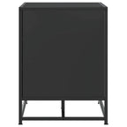 Schuhbank Schwarz 100x40x53,5 cm Holzwerkstoff und Metall