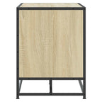 Schuhbank Sonoma-Eiche 100x40x53,5 cm Holzwerkstoff und Metall