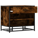 Schuhbank Räuchereiche 60x40x53,5 cm Holzwerkstoff und Metall