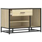 Schuhbank Sonoma-Eiche 80x40x53,5 cm Holzwerkstoff und Metall