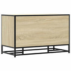 Schuhbank Sonoma-Eiche 84x40x53,5 cm Holzwerkstoff und Metall