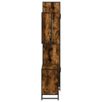 3-tlg. Badmöbel-Set Räuchereiche Holzwerkstoff