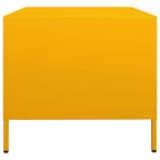 Couchtisch Senfgelb 68,5x50x43,5 cm Kaltgewalzter Stahl