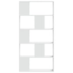 Bücherregal 5 Böden Weiß 80,5x23,5x162,5 cm Holzwerkstoff