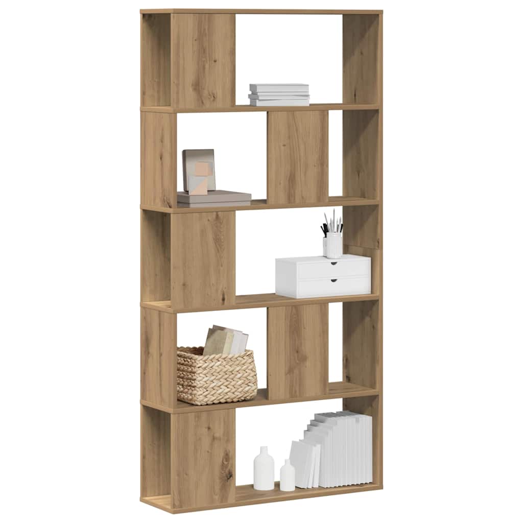 Bücherregal 5 Böden Artisan-Eiche 80,5x23,5x162,5 Holzwerkstoff