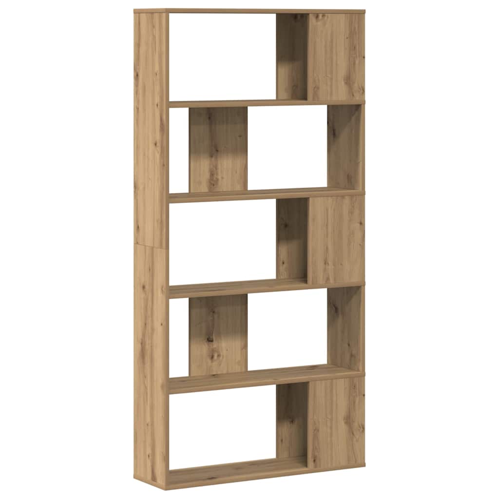 Bücherregal 5 Böden Artisan-Eiche 80,5x23,5x162,5 Holzwerkstoff