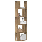 Bücherregal 5 Böden Artisan-Eiche 45x23,5x162,5 Holzwerkstoff
