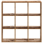 Bücherregal Altholz-Optik 102x32x102 cm Holzwerkstoff