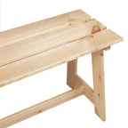 Bank Outdoor Natur 119 x 37 x 47 cm Massives Kiefernholz