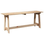 Bank Outdoor Natur 119 x 37 x 47 cm Massives Kiefernholz