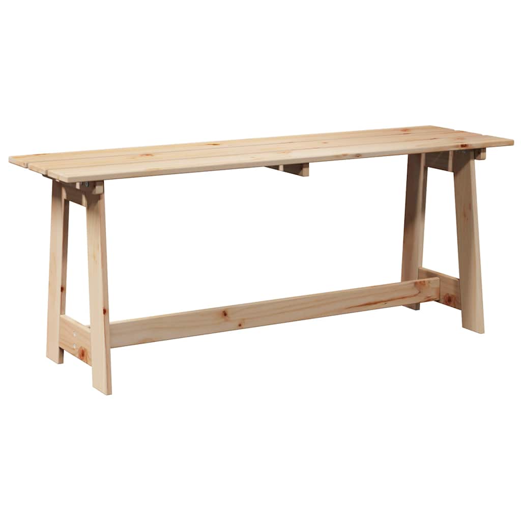 Bank Outdoor Natur 119 x 37 x 47 cm Massives Kiefernholz