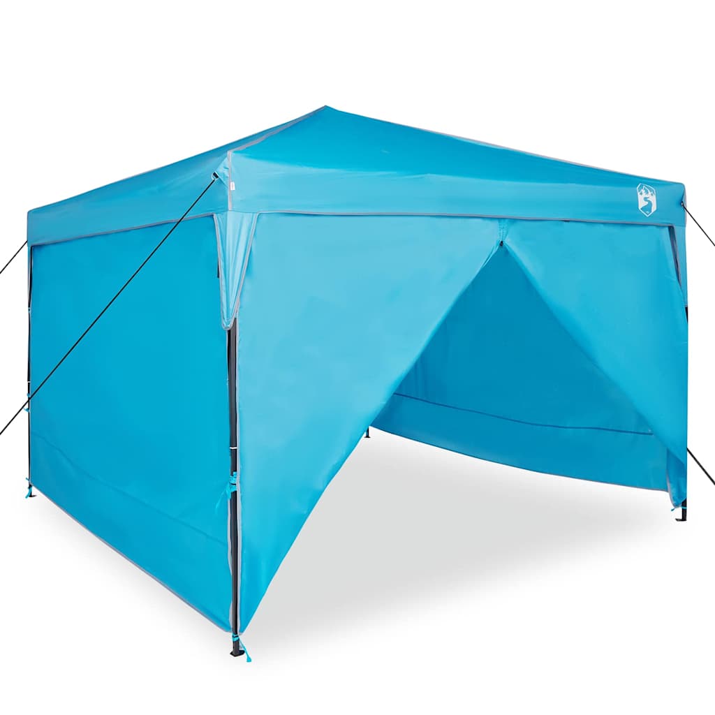 Pavillon-Zelt Blau 290 x 290 x 251 cm Stoff