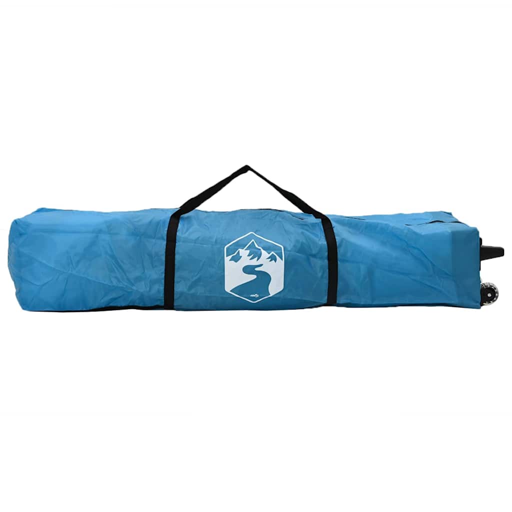 Pavillon-Zelt Blau 395 x 395 x 251 cm Stoff