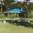 Pavillon-Zelt Blau 395 x 395 x 251 cm Stoff