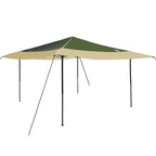Pavillon-Zelt Grün 395 x 395 x 251 cm Stoff