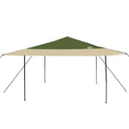 Pavillon-Zelt Grün 395 x 395 x 251 cm Stoff