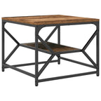 Couchtisch Altholz 51 x 50 x 40 cm Ingenieure Holz und Stahl