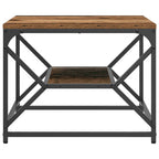 Couchtisch Altholz 51 x 50 x 40 cm Ingenieure Holz und Stahl