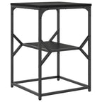 Beistelltisch Schwarz Eichen-Optik 41 x 40 x 60 cm