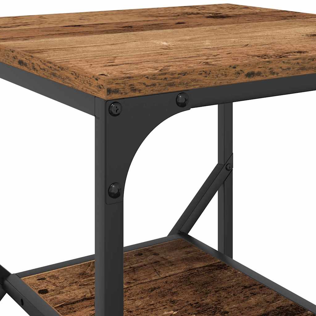 Beistelltisch Altholz 41 x 40 x 60 cm Ingenieure Holz und Stahl