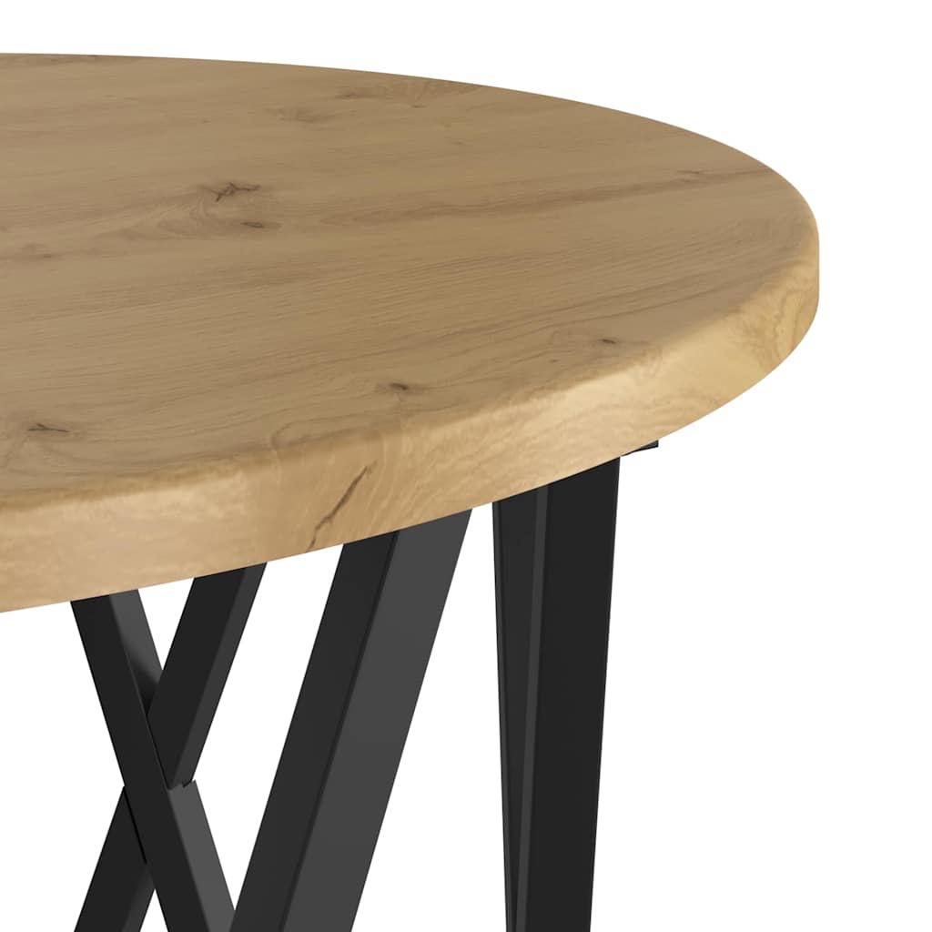 Beistelltisch 2 pcs Artisan-Eiche Ingenieure Holz und Stahl